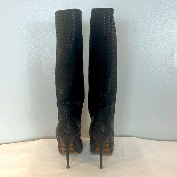 Georgina Goodman Black Leather Long  Boots - Picture 8 of 17